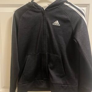 Zipper/ hooded sweatshirt